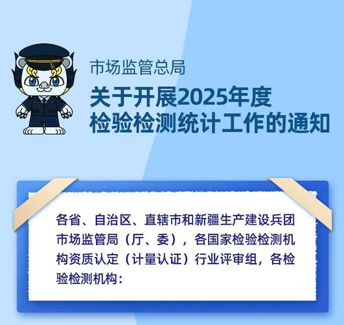 一图读懂 | 市场监管总局关于开展2025年度 检验检测统计工作的通知